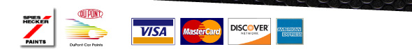 Spies Hecker Paints, Du Pont - Visa, Mastercard, Discover, American Express